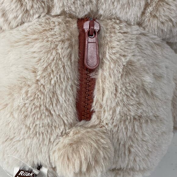 Rilakkuma Official San-X Japan Super Soft Plush Stuffed Animal Bear Zip Pocket - Picture 6 of 9